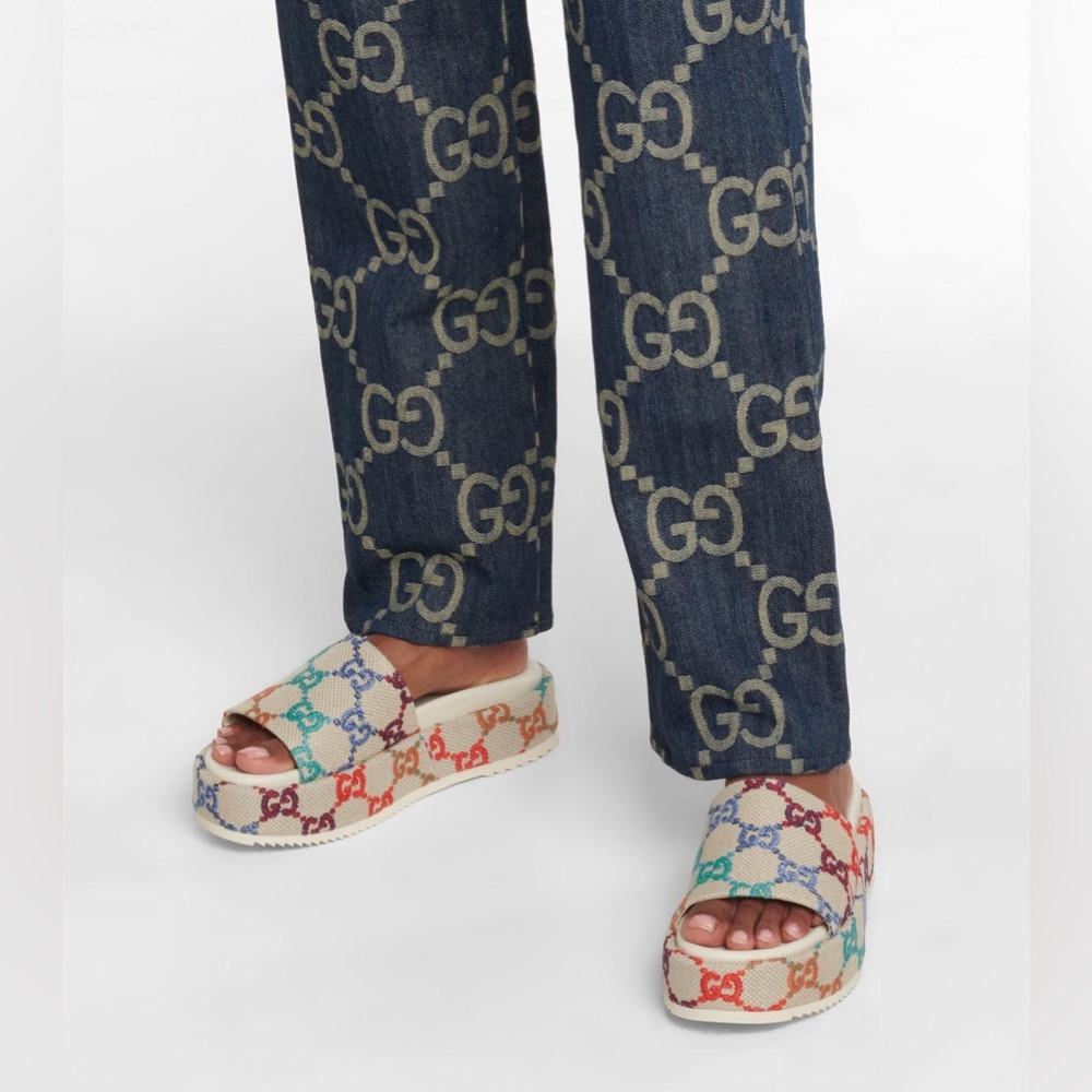 Women’s multicolor GG slide sandal